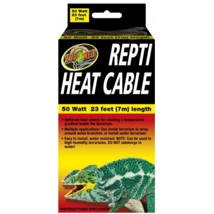 Zoo Med Repti Heat Cable - 50 watt (23'L)