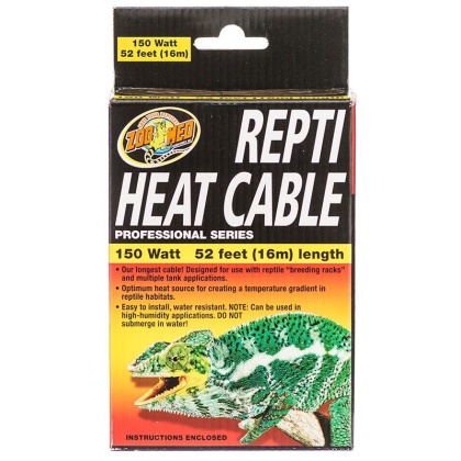 Zoo Med Repti Heat Cable - 150 Watts (50' L)