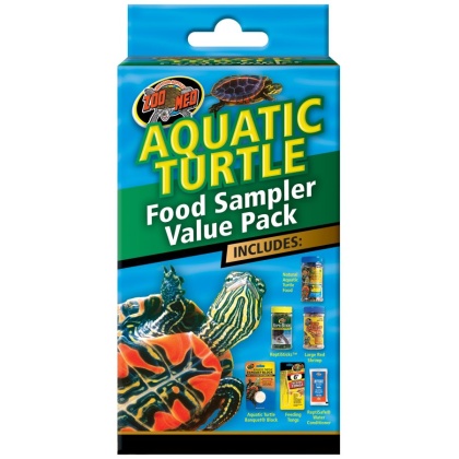 Zoo Med Aquatic Turtle Foods Sampler Value Pack - 1 count