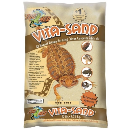 Zoo Med All Natural Vita-Sand - Gobi Gold - 3 x 10 lb Bags (30 lbs Total)