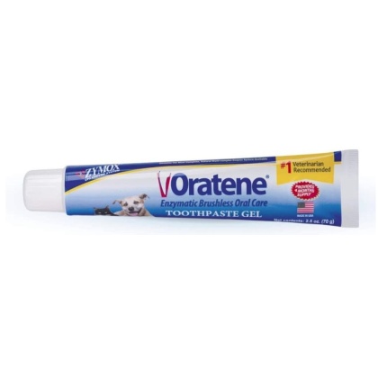 Zymox Oratene Enzymatic Brushless Toothpaste Gel for Dogs and Cats - 2.5 oz