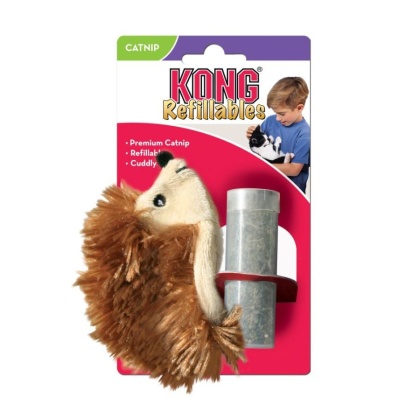 Kong Hedgehog Refillable Catnip Toy - Hedgehog Cat Toy