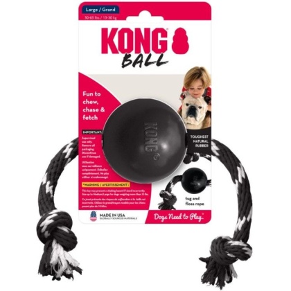 KONG Extreme Ball Dog Chew Toy With Rope Large - 1 count