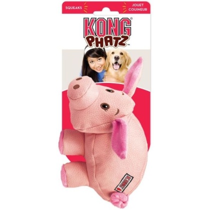 Kong Phatz Dog Toy - Pig - Small - 1 Pack