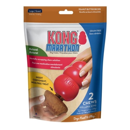 KONG Marathon Peanut Butter Flavored Dog Chew Large - 2 count