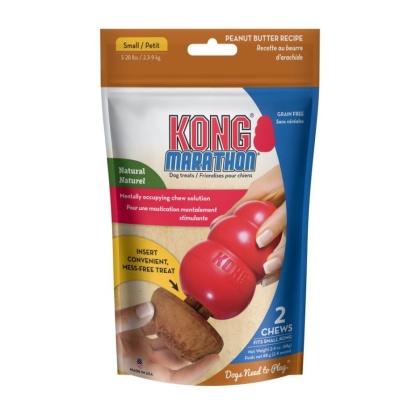 KONG Marathon Peanut Butter Flavored Dog Chew Small - 2 count