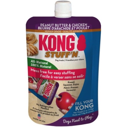 KONG Stuff'N All Natural Peanut Butter and Chicken for Dogs - 6 oz