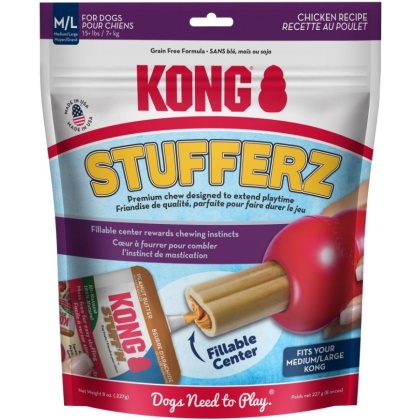 KONG Stufferz Chicken Recipe Dog Treats Medium / Large - 8 oz