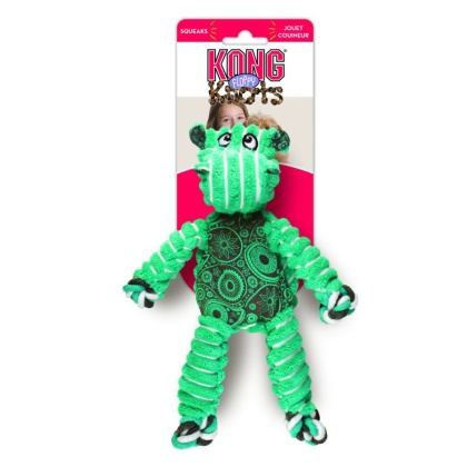 KONG Floppy Knots Hippo Dog Toy - M/L 1 count