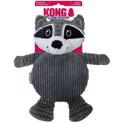 KONG Low Stuff Crackle Tummiez Raccoon - 1 count