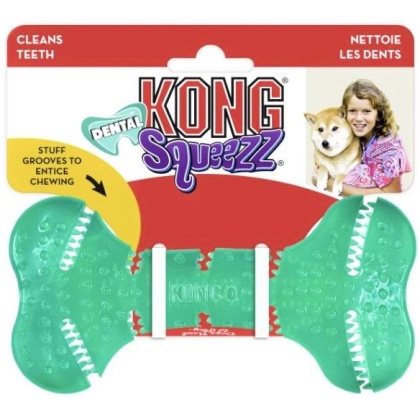 KONG Squeezz Dental Bone Dog Toy Medium - 1 count
