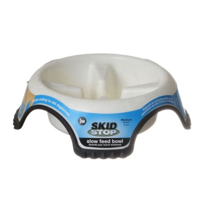 JW Pet Skid Stop Slow Feed Bowl - Medium - 8.5