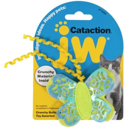 JW Pet Cataction Crunchy Butterfly Cat Toy  - 1 count