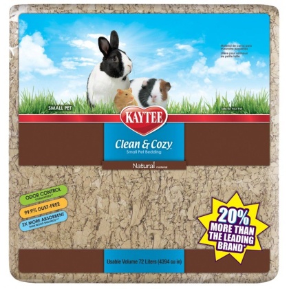 Kaytee Clean & Cozy Small Pet Bedding - Natural - 72 Liters