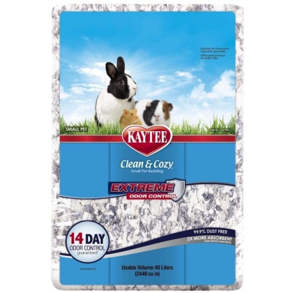Kaytee Clean & Cozy Extreme Odor Control Small Pet Bedding - 40 Liters (2440 Cu. In.)