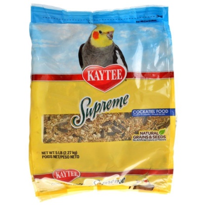 Kaytee Supreme Natural Blend Bird Food - Cockatiel - 5 lbs