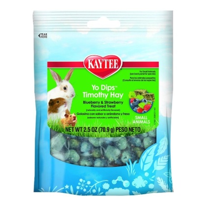Kaytee Fiesta Yogurt Dipped Timothy Hay - Small Animals - 2.5 oz
