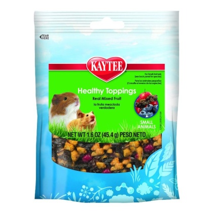Kaytee Fiesta Healthy Toppings Mixed Fruit - Small Animals - 1.6 oz