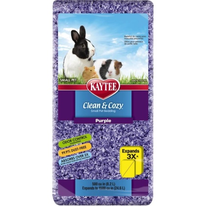 Kaytee Clean & Cozy Small Pet Bedding - Purple - 24.6 liters