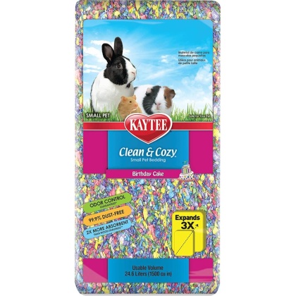 Kaytee Clean and Cozy Small Pet Bedding Birthday Cake - 24.6 liters