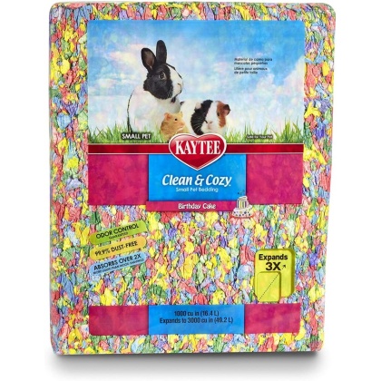 Kaytee Clean and Cozy Small Pet Bedding Birthday Cake - 49.2 liters