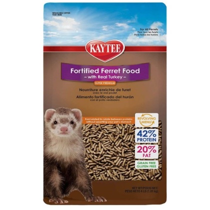 Kaytee Fortified Ferret Diet with Real Turkey - 4 lbs