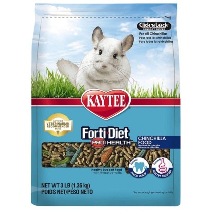 Kaytee Forti-Diet Pro Health Chinchilla Food - 3 lbs