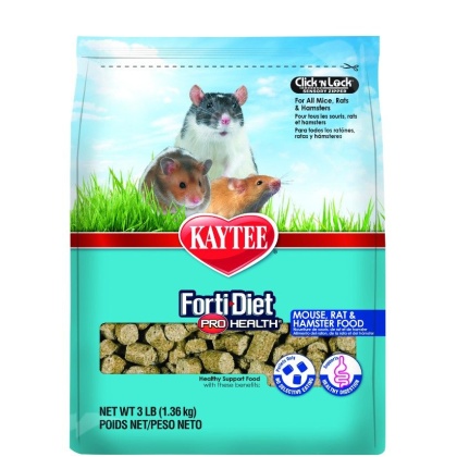 Kaytee Forti-Diet Pro Health Mouse, Rat & Hamster Food - 3 lbs