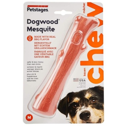 Petstages Dogwood Mesquite BBQ Chew Stick for Dogs - Medium 1 count
