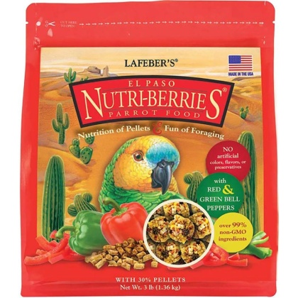 Lafeber El Paso Nutri-Berries Parrot Food - 3 lbs