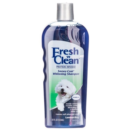 Fresh 'n Clean Snowy Coat Whitening Shampoo - Sweet Vanilla Scent - 18 oz