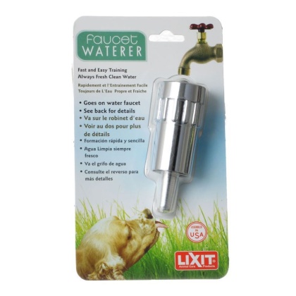 Lixit Faucet Dog Waterer - Faucet Dog Waterer