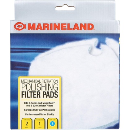 Marineland Polishing Filter Pads for C-Series Canister Filters - Fits C160 & C220 (2 Pack)