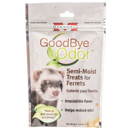 Marshall Goodbye Odor Semi-Moist Treats for Ferrets - 2.5 oz