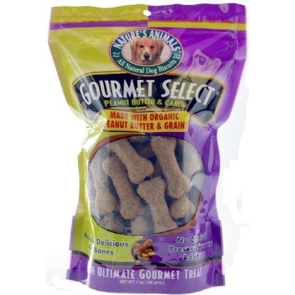 Natures Animals Gourmet Select Peanut Butter and Carob Mini - 7 oz