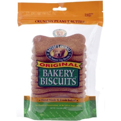 Natures Animals Orihinal Bakery Buscuits Crunchy Peanut Butter - 13 oz