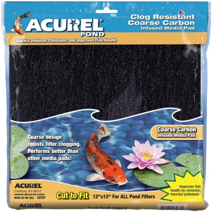 Acurel Coarse Carbon Infused Media Pad - Pond - For 12
