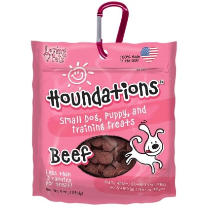 Loving Pets Houndations Training Treats - Beef - 4 oz
