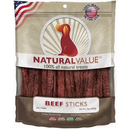 Loving Pets Natural Value Beef Sticks - 14 oz