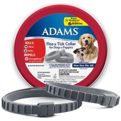 Adams Flea & Tick Collar for Dogs & Puppies - 2 Count