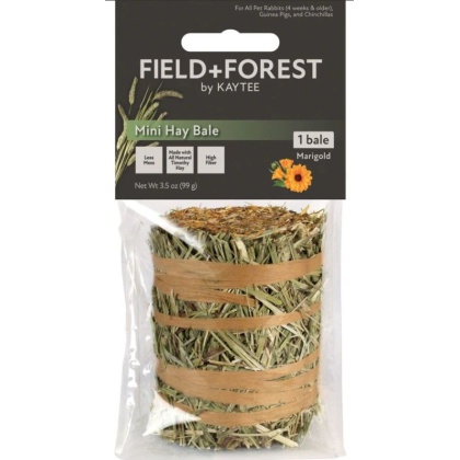 Kaytee Field and Forest Mini Hay Bale Marigold - 1 count