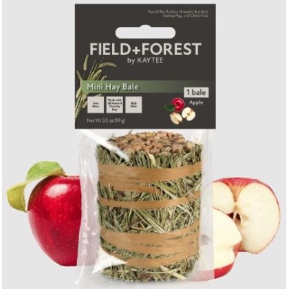 Kaytee Field and Forest Mini Hay Bale Apple - 1 count