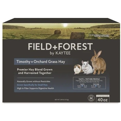 Kaytee Field and Forest Timothy and Orchard Grass Hay Blend - 40 oz