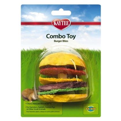 Kaytee Combo Toy - Burger Bites - 1 Pack