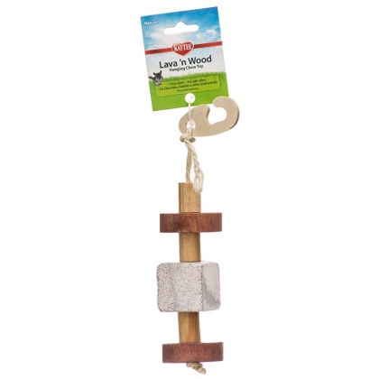 Kaytee Lava 'N Wood Hanging Chew Toy - Hanging Chew Toy - (2