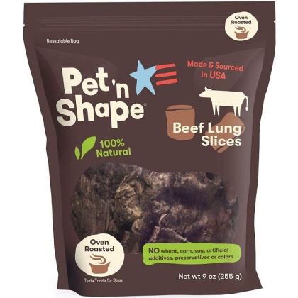 Pet \'n Shape Natural Beef Lung Slices Dog Treats - 9 oz