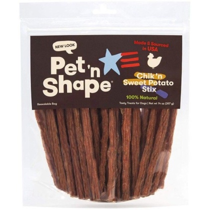 Pet 'n Shape Natural Chik 'n Sweet Potato Stix Dog Treats - 14 oz