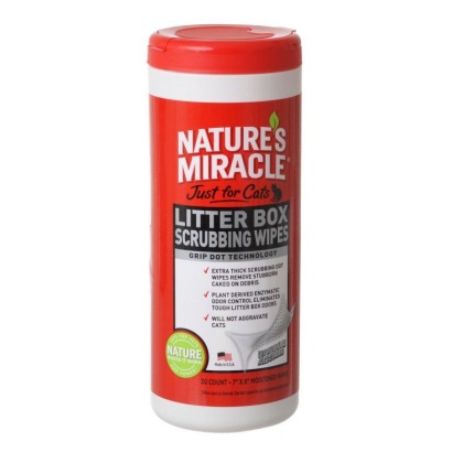 Nature's Miracle Just For Cats Litter Box Wipes - 30 Count - (7