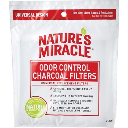 Nature's Miracle Odor Control Litter Box Filter - 2 Pack