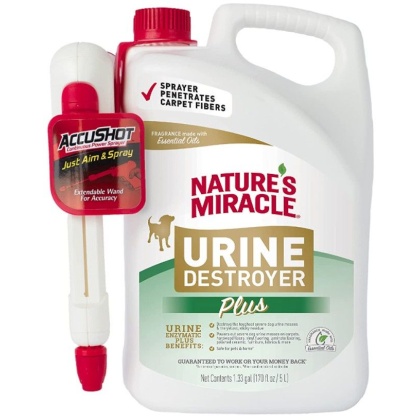 Pioneer Pet Nature\'s Miracle Urine Destroyer Plus for Dogs with AccuShot Sprayer - 170 oz